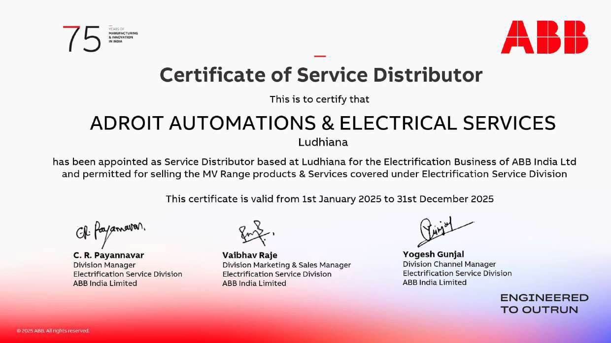 Adroit Automation Certifications